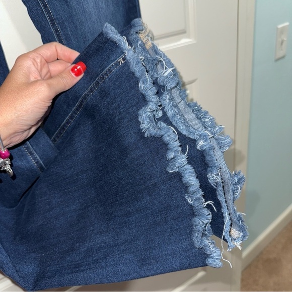 Jelly Beans Indigo Wide Leg Jeans - Picture 4 of 9